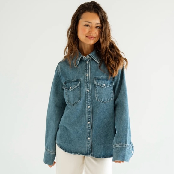 Dakota Denim Shirt Jacket - Picture 1 of 6